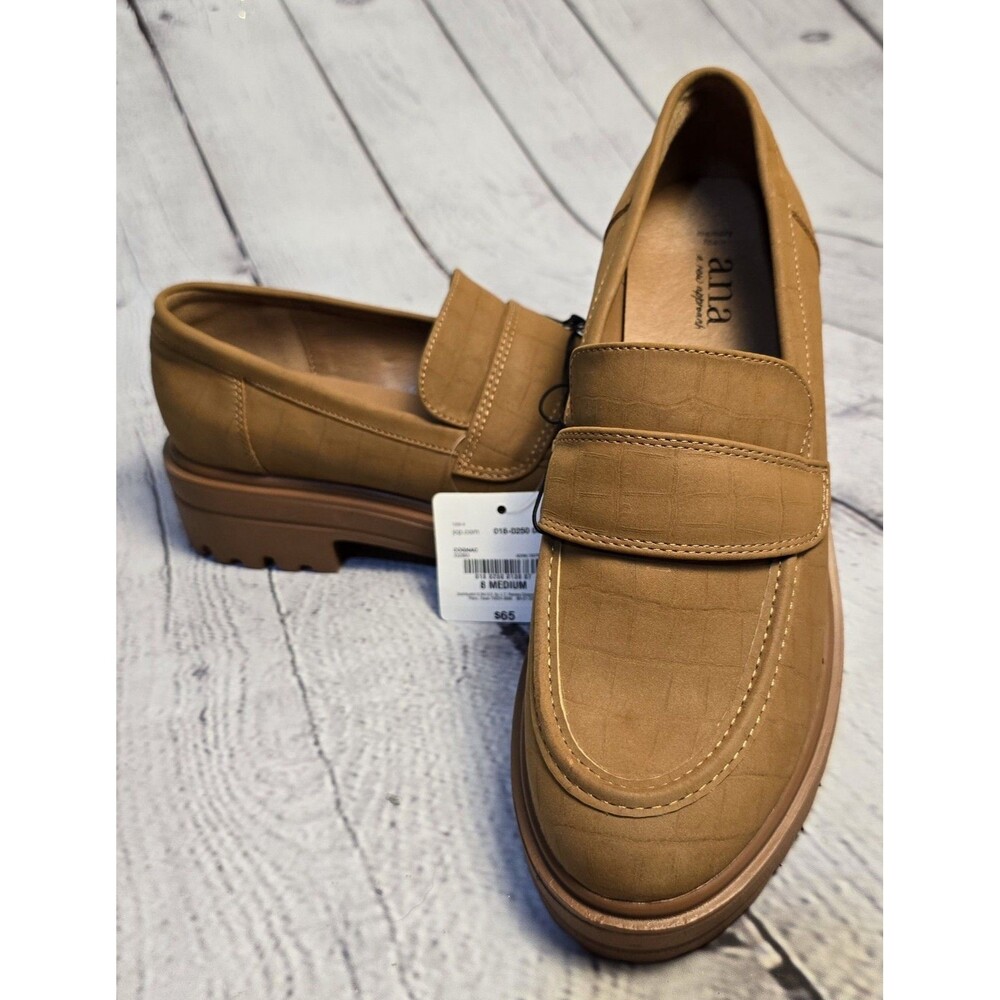 a.n.a Tan Loafers for Women